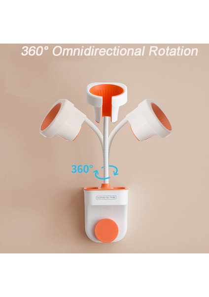 Raf Yumruksuz Saç Kurutma Makinesi Tutucu Çoğu Saç Kurutma Makinesi Için Ayarlanabilir 360 Derece Dönme Duvara Montaj Raf Organizatör Banyo Aksesuarı (Yurt Dışından)