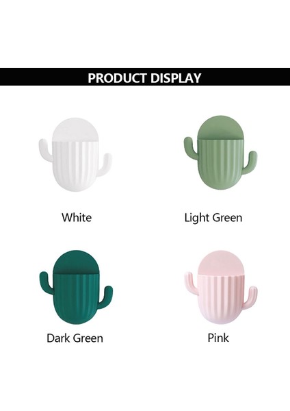 Beyaz Banyo Aksesuarları Diş Fırçası Tutucu Ev Duvar Kendinden Yapışkanlı Dikişsiz Kaktüs Depolama Rafı Tıraş Makinesi Organizatör Drenaj Raf (Yurt Dışından) fırsatları