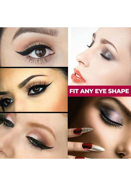 1 Takım Hızlı Eyeliner Göz Farı Şablonlar Eyeliner Çıkartmalar Göz Makyajı Göz Farı Makyaj Stencil Çıkartmalar 4 Parça Dropshipping (Yurt Dışından)