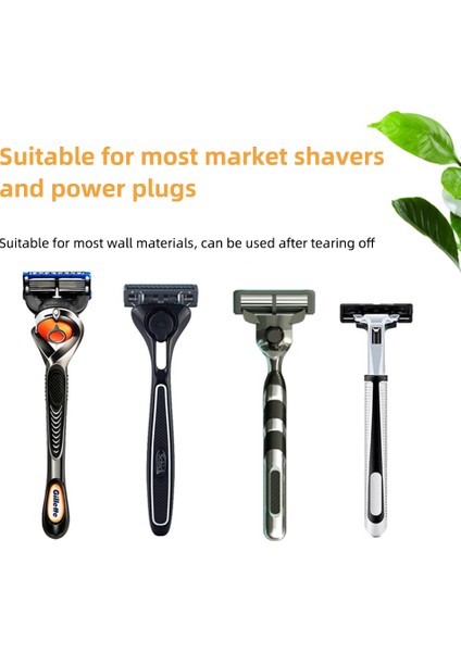 1 Adet Su Geçirmez Jilet Tutucular Yumruksuz Tıraş Makinesi Depolama Raf Kanca Banyo Aksesuarları Ayarlanabilir Duvar Tıraş Makinesi Tutucu Banyo Rafı (Yurt Dışından) modelleri