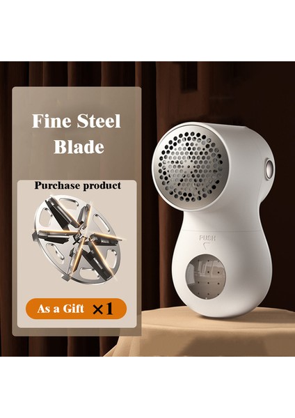 Beyaz Elektrikli Pelet Tüy Tiftiği Temizleyici Giyim Için Saç Topu LED Dijital Ekran USB Şarj Ücretsiz Hediye Bıçak Taşınabilir Profesyonel (Yurt Dışından)