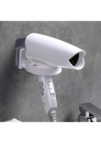 Gri Banyo Raf Saç Kurutma Makinesi Tutucu Duvara Monte Hiçbir Sondaj Ev Banyo Organizatör Depolama Raflı Stand Banyo Aksesuarları (Yurt Dışından) modelleri