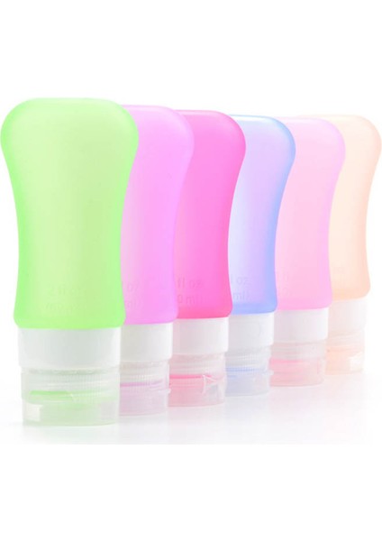 Gül Kırmızı Seyahat Aksesuarları Kozmetik Konteyner 1 Adet 37/60/89 ml Sabunluk Şampuan Şişesi Taşınabilir Çok Renkli Silikon (Yurt Dışından) modelleri