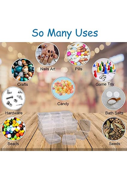 6 Adet-3.5x3.5x1.8 cm 6 Adet Mini Kutular Kare Şeffaf Plastik Takı Saklama Kutusu Konteyner Ambalaj Kutusu Küpe Yüzükler Boncuk Küçük Öğeler Toplama (Yurt Dışından) fiyatları