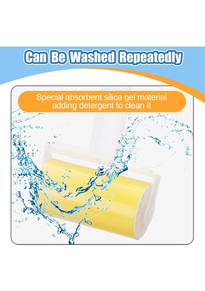 Sarı Kapaklı Tüy Tiftiği Çıkarıcı Yıkanabilir Giysiler Saç Yapışkan Rulo Yeniden Kullanılabilir Taşınabilir Evcil Saç Çıkarıcı Yapışkan Rulo Halı Kanepe Ev Temizliği Yeni (Yurt Dışından) indirimleri