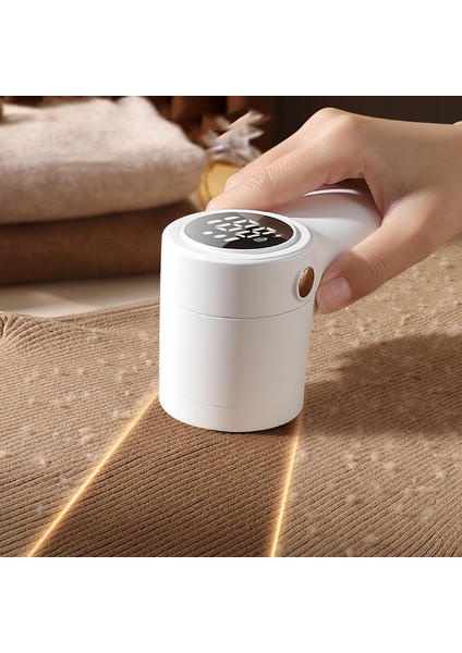 Beyaz Elektrikli Pelet Tüy Tiftiği Temizleyici Giyim Için Saç Topu LED Dijital Ekran USB Şarj Ücretsiz Hediye Bıçak Taşınabilir Profesyonel (Yurt Dışından) modelleri