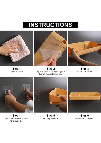 Koyu Yeşil Banyo Mutfak Duvara Monte Depolama Raf Raf Duvar Baharat Organizatör Kozmetik Olmadan Sondaj Havzası Duş Aksesuarı (Yurt Dışından) fırsatları