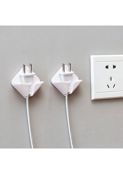 07 2 Adet 2/1 Adet Duvar Depolama Kanca Yapışkanlı Yumruksuz Priz Soket Tutucu Ev Çok Fonksiyonlu Duvara Monte Kanca Banyo Aksesuarları (Yurt Dışından) fırsatları