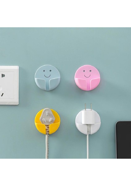07 2 Adet 2/1 Adet Duvar Depolama Kanca Yapışkanlı Yumruksuz Priz Soket Tutucu Ev Çok Fonksiyonlu Duvara Monte Kanca Banyo Aksesuarları (Yurt Dışından) indirimleri