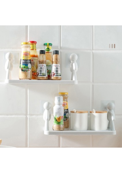 Beyaz Dropshipme Banyo Rafı Hiçbir Matkap Duş Depolama Duvar Kozmetik Şampuan Sabun Organizatör Çok Amaçlı Wc Banyo Aksesuarları (Yurt Dışından) indirimleri