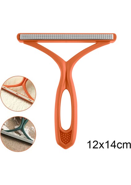 Turuncu Tnabilir Silikon Pamuk Tiftiği Temizleyici Giysi Için Çift Taraflı Evcil Hayvan Saç Çıkarıcı Fuzz Kumaş Tıraş Makinesi Kazıyıcı Fırça Kürk Sökücü Temiz Aracı (Yurt Dışından)