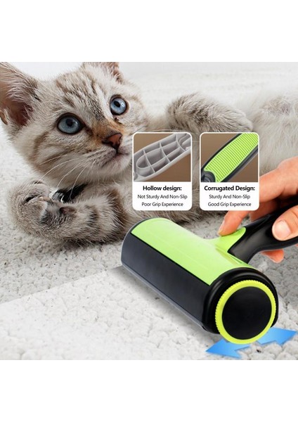 Kendi Kendini Temizleyen Lint Rulo Itme-Çekme Yeniden Kullanılabilir Pet Saç Çıkarıcı Mobilya Için Yapışkan Bant Gerekmez Kedi Köpek Epilasyon Ürünleri (Yurt Dışından) fırsatları