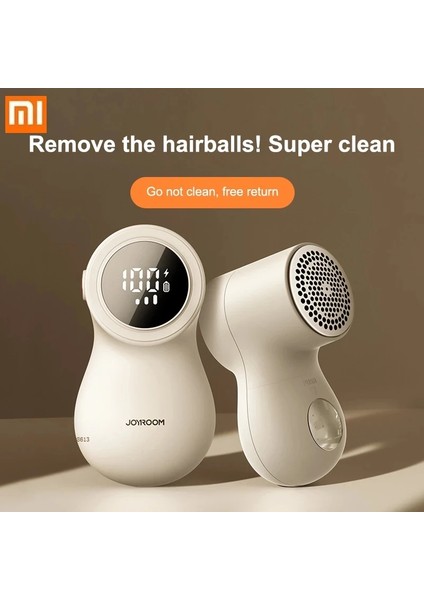 Bej Xiaomi Elektrikli Kıl Yumağı Düzeltici Akıllı LED Dijital Ekran Kumaş Pamuk Tiftiği Temizleyici USB Şarj Taşınabilir Profesyonel Hızlı Ev (Yurt Dışından) fiyatları