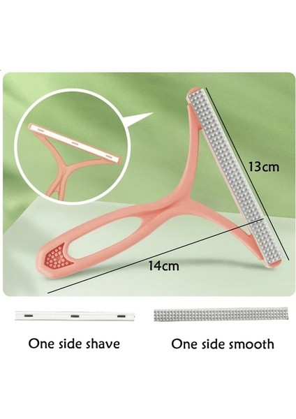 1 Adet Pembe Silikon Çift Taraflı Pet Saç Çıkarıcı Lint Remover Temiz Aracı Tıraş Makinesi Kazak Temizleyici Kumaş Tıraş Makinesi Kazıyıcı Giysi Halı (Yurt Dışından)