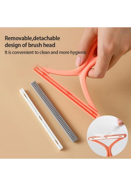 1 Adet Pembe Silikon Çift Taraflı Pet Saç Çıkarıcı Lint Remover Temiz Aracı Tıraş Makinesi Kazak Temizleyici Kumaş Tıraş Makinesi Kazıyıcı Giysi Halı (Yurt Dışından) modelleri