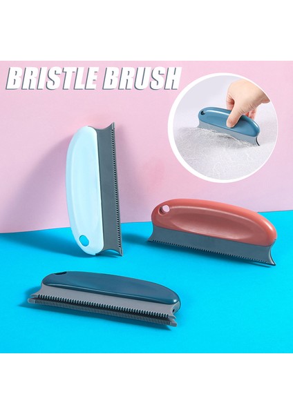 Koyu Mavi Manuel Lint Remover Ajan Tpr Çift Taraflı Epilasyon Tarağı Halı Yün Giysiler Fuzz Kumaş Tıraş Makinesi Fırça Temizleme Aracı (Yurt Dışından) fırsatları