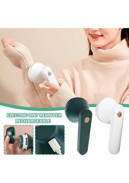 Beyaz Elektrikli Pelet Lint Remover Giyim Saç Topu Düzeltici Fuzz Elbise Kazak Tıraş Makinesi Makaralar Kaldırma Cihazı Şarj Edilebilir R6S6 (Yurt Dışından) indirimleri