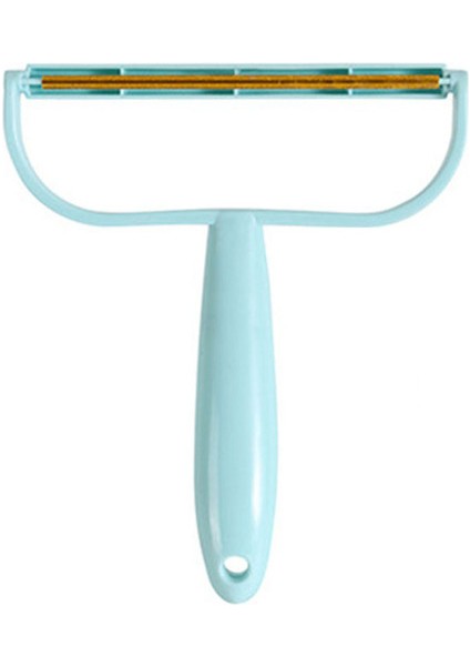 Mavi Lint Kabartmak Sökücü Çift Taraflı Fuzz Kumaş Tıraş Makinesi Temizleyici Halı Yün Ceket Elbise Kazıyıcı Kabartmak Saç Kaldırmak Fırça Aracı (Yurt Dışından)