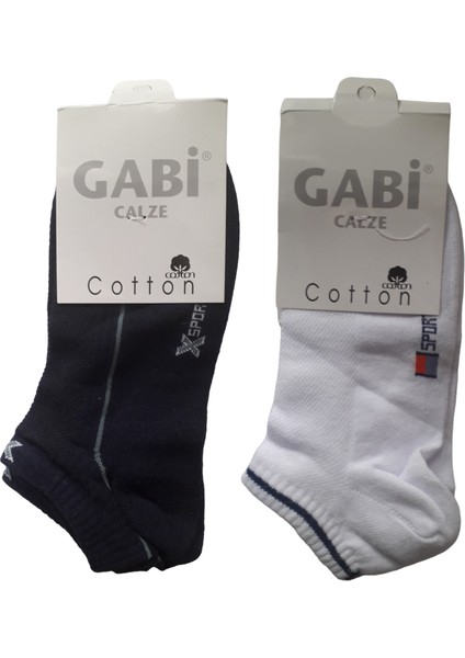 Gabi Calze Cotton Erkek Spor Babet Çorap 6 Adet