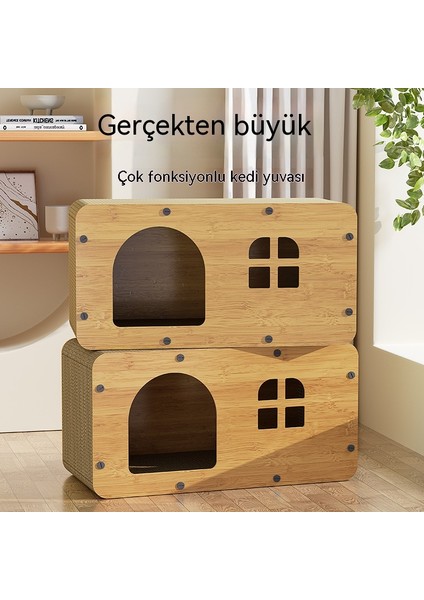Kedi Tırmalama Tahtası Ahşap Kedi Evi (Yurt Dışından) fiyatları