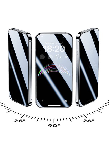 iPhone 15 Plus Uyumlu Exclusive V-Pro Privacy Hayalet Tempered Cam Ekran Koruyucu fiyatları