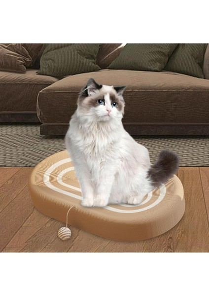 Kedi Karton Yatak Kedi Tırmalama Pedi Kase Koruması Top Destekli Evcil Hayvan Malzemeleri Stil C (Yurt Dışından)