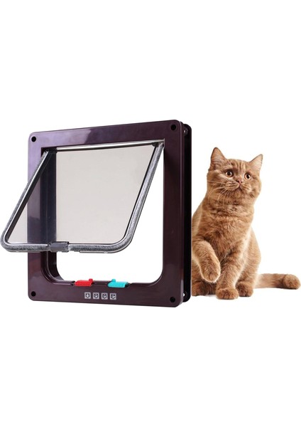 Pet Kapı Kilitlenebilir Yavrusu Kapı Kanatlı Kapı S/m/ Küçük S Küçük (Yurt Dışından)