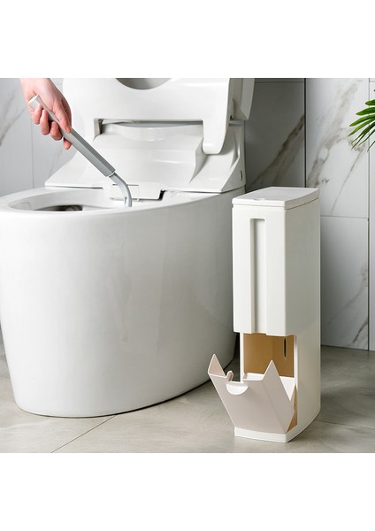 Banyo Çöp Kovası Tuvalet Fırçası Seti (Yurt Dışından)