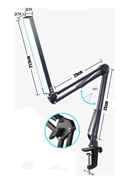 LED Masa Lambası - Siyah (Yurt Dışından) modelleri