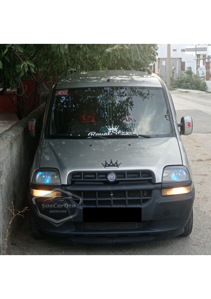 ŞüsCarOto Aksesuar Fiat Doblo D1 2000-2005 Uyumlu Üniversal Astra H Lip Esnek Ön Lip 2 Parça Tampon Altı Dil Karlık Ön Ek