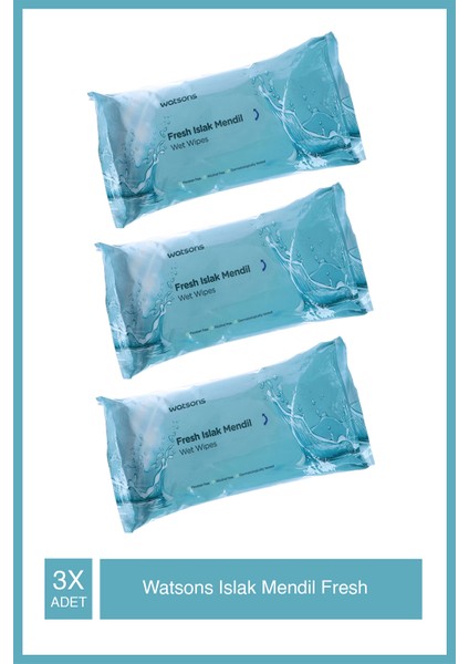 Wet Wıpes 50S Fresh Tr X3 Adet