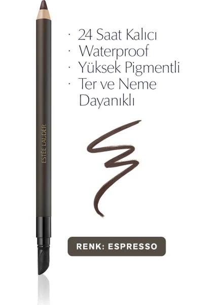 Estee Lauder Göz Kalemi - Double Wear 24 Saat Kalıcı Suya Dayanıklı Waterproof Jel Göz Kalemi -02 ESPRESSO 1.2g