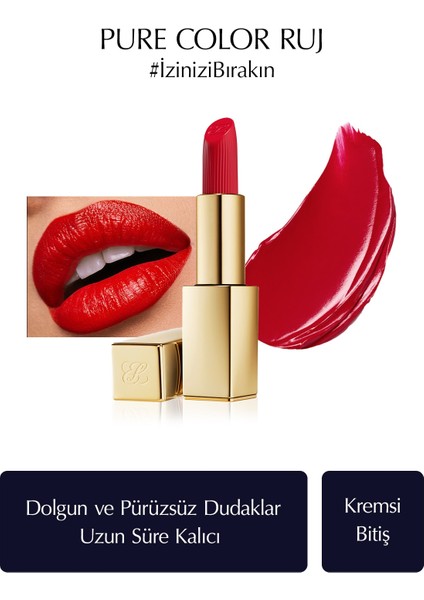 Kremsi Ruj - Pure Color Creme Lipstick Kremsi, Saten Bitiş - 3.5gr - Renk: 520 Carnal