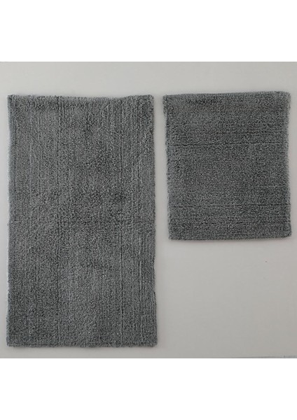 Lolavien Moppi Banyo Paspası - Gri - 60X100CM