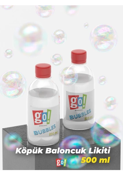 Go Toys Baloncuk Köpük Likidi Köpük Tabancası Baloncuk Likiti 500 ml