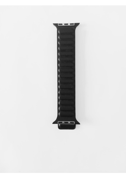Apple Watch Uyumlu Deri Kordon 42/44/45 mm Siyah