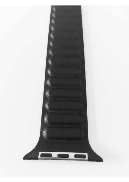 Apple Watch Uyumlu Deri Kordon 42/44/45 mm Siyah indirimleri