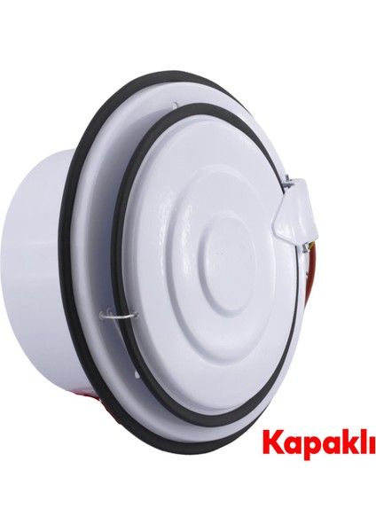 Kapaklı Banyo Wc Işyeri Havalandırma Aspiratörü Fanı Kirli Hava Kötü Koku Metal Vantilatör 200 mm indirimleri