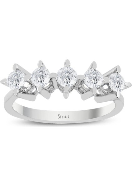 D Renk 0,70 Karat Pırlanta 5 Taş Yüzük 0404R0370 fiyatları