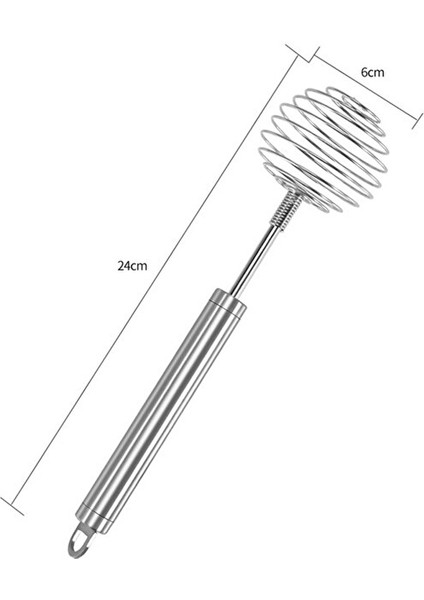 Keluofu Yumurta Çırpıcı Manuel Kendinden Dönen Paslanmaz Çelik Çırpma El Yumurta Kremi Karıştırma Mutfak Aletleri (Yurt Dışından)