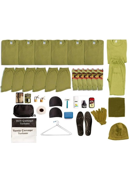 6’lı Kışlık Temel Asker Seti: Kışlık Bedelli Asker Malzemeleri