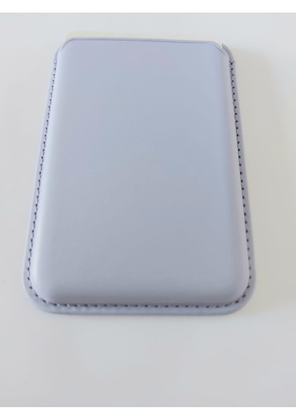 Magsafe Leather Wallet Açık Lila