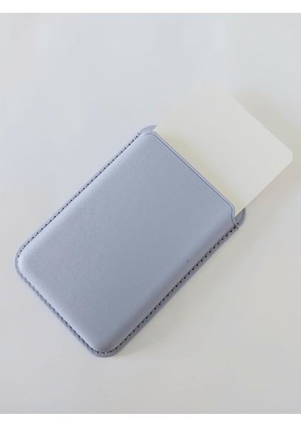Magsafe Leather Wallet Açık Lila