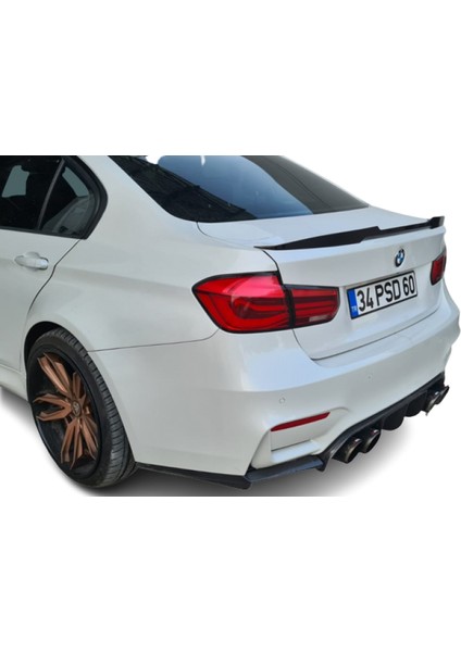 Bmw 3 Serisi F30-F80 M4 Style (2012-2018) Piano Black Spoiler (Plastik) modelleri