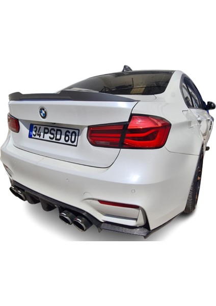 Bmw 3 Serisi F30-F80 M4 Style (2012-2018) Piano Black Spoiler (Plastik) fırsatları