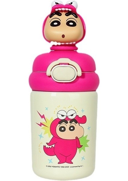 Orijinal Ortak Markalı Crayon Shin-Chan Termos Bardak Gıda Sınıfı Paslanmaz Çelik Su Bardağı (Yurt Dışından)