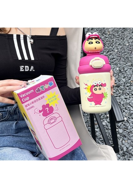Orijinal Ortak Markalı Crayon Shin-Chan Termos Bardak Gıda Sınıfı Paslanmaz Çelik Su Bardağı (Yurt Dışından)