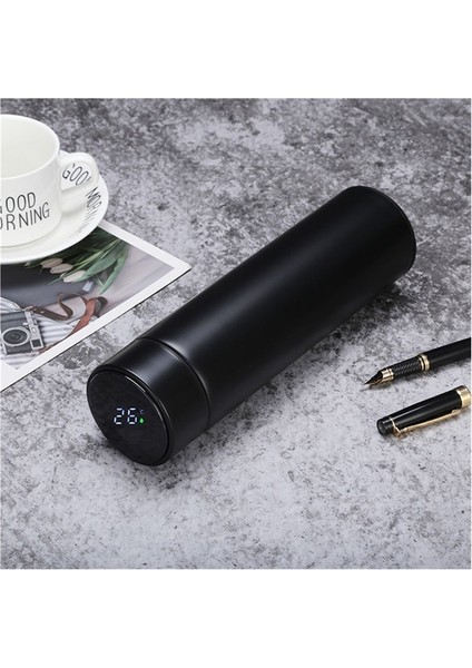 Termos Akıllı Sıcaklık Ölçme Paslanmaz Çelik Su Bardağı (Yurt Dışından)