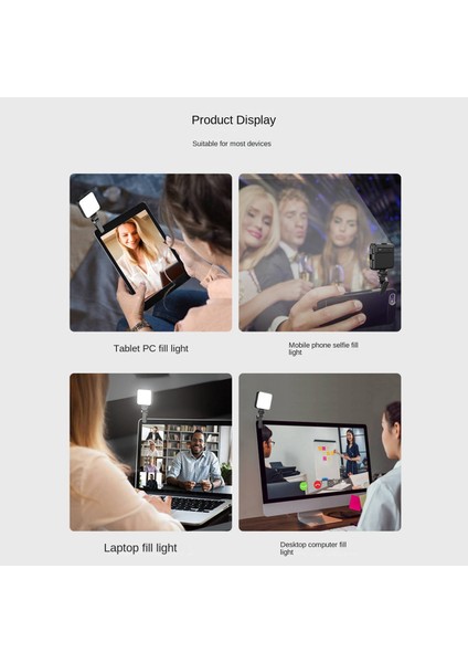 FL02 Mini Kamera Dolgu Işığı LED Canlı Selfie Işığı (Yurt Dışından)