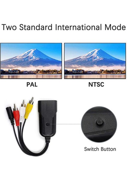 Av (Rca) Ses Video Dönüştürücüsü ile HDMI Uyumlu, 1080P Desteği (Yurt Dışından)